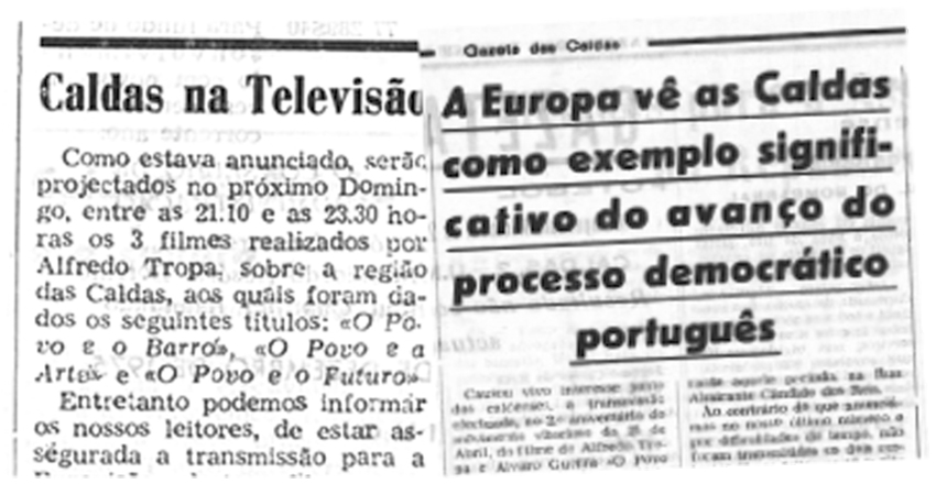 Morreu Alfredo Tropa, que realizou filmes sobre as Caldas