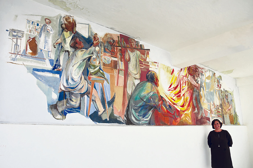 Pintura mural de Hansi Staël foi recuperada