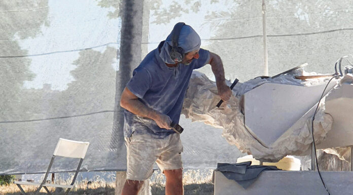 Thierry Ferreira fez escultura em Leiria