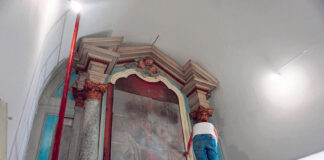 Restauro da tela da Capela da Sancheira Grande já começou