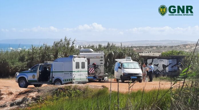 GNR detecta 21 infrações em fiscalização ao campismo ilegal em Peniche