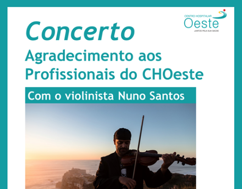 Violinista Nuno Santos dá concertos em hospitais do Oeste