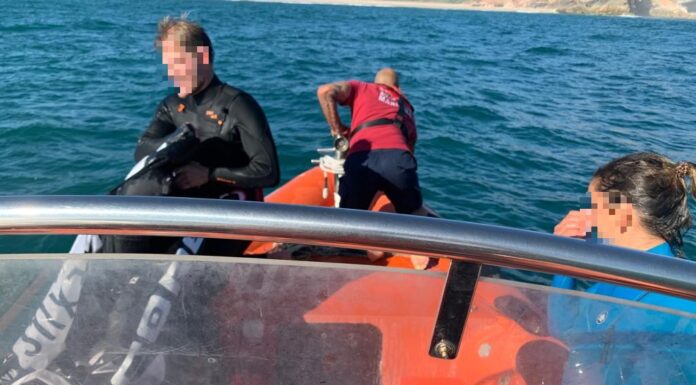 Dois praticantes de kitesurf resgatados na Praia do Norte
