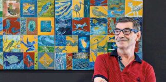 Jorge Romão expõe pintura numa antiga mercearia do Painho