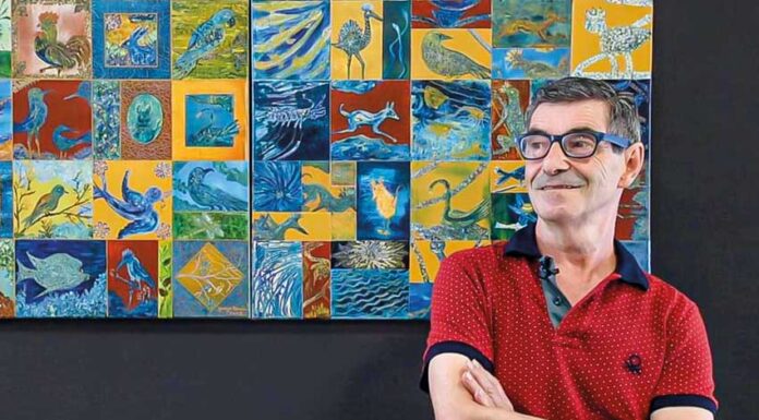 Jorge Romão expõe pintura numa antiga mercearia do Painho