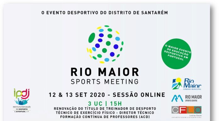 Rio Maior Sports Meeting a 12 e 13 de Setembro, no online