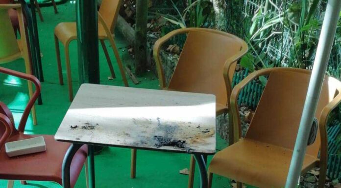 Esplanada no Parque D. Carlos I volta a ser vandalizada