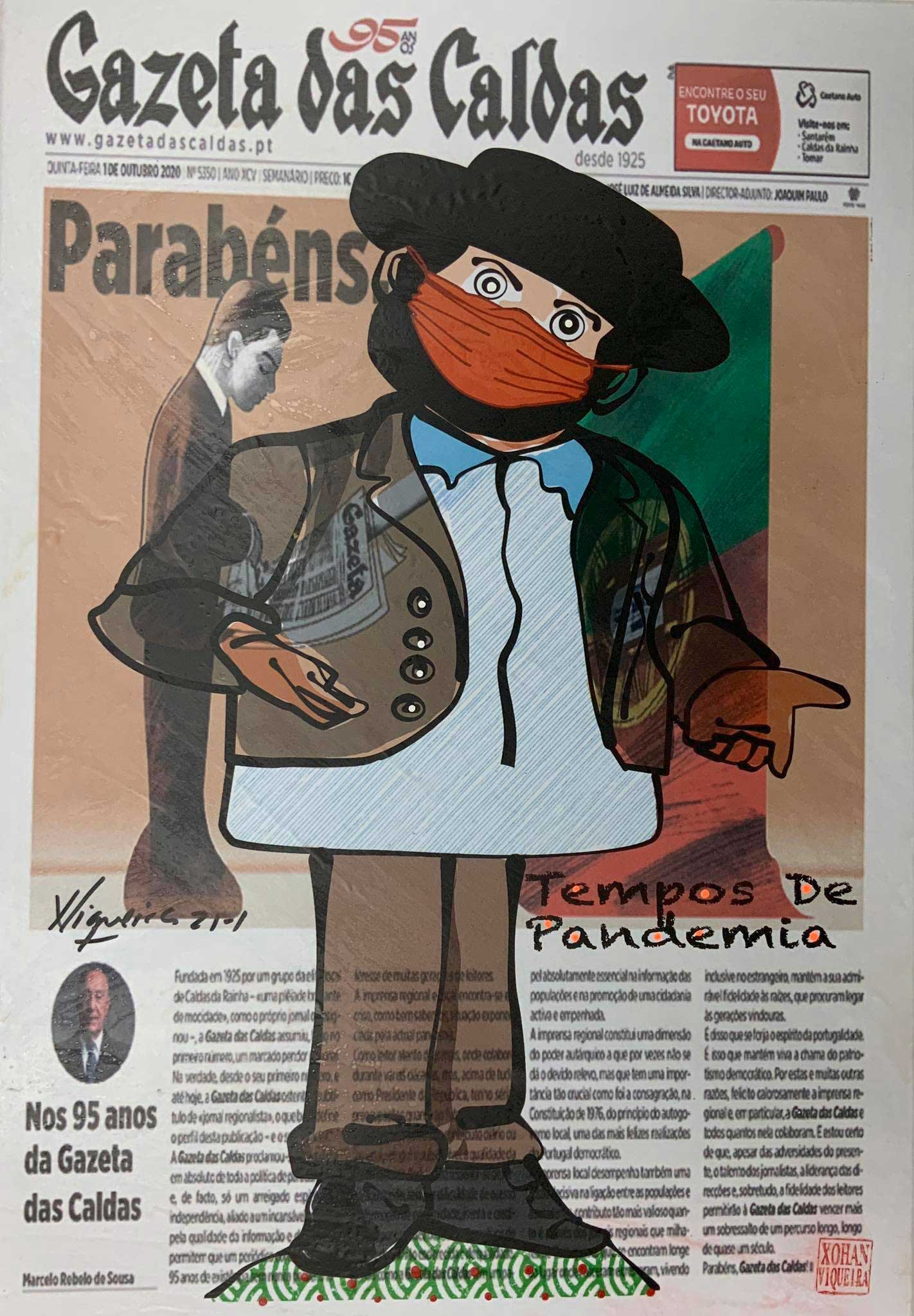 Gazeta e Bordalo na arte de Xohan Viqueira