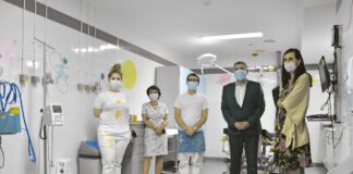 As pinturas terapêuticas da nova Urgência Pediátrica