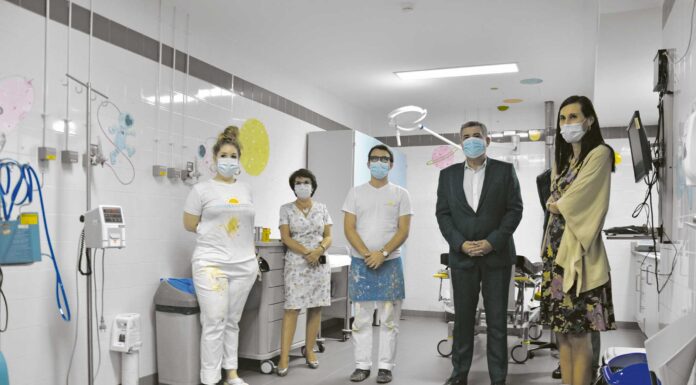 As pinturas terapêuticas da nova Urgência Pediátrica