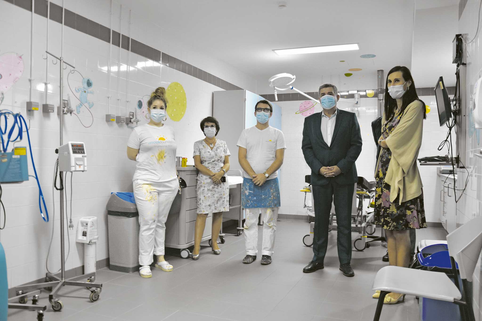 As pinturas terapêuticas da nova Urgência Pediátrica