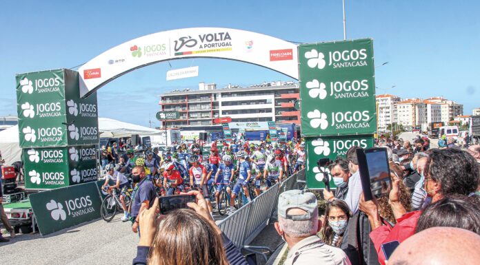 Caldenses foram à estrada apoiar os ciclistas
