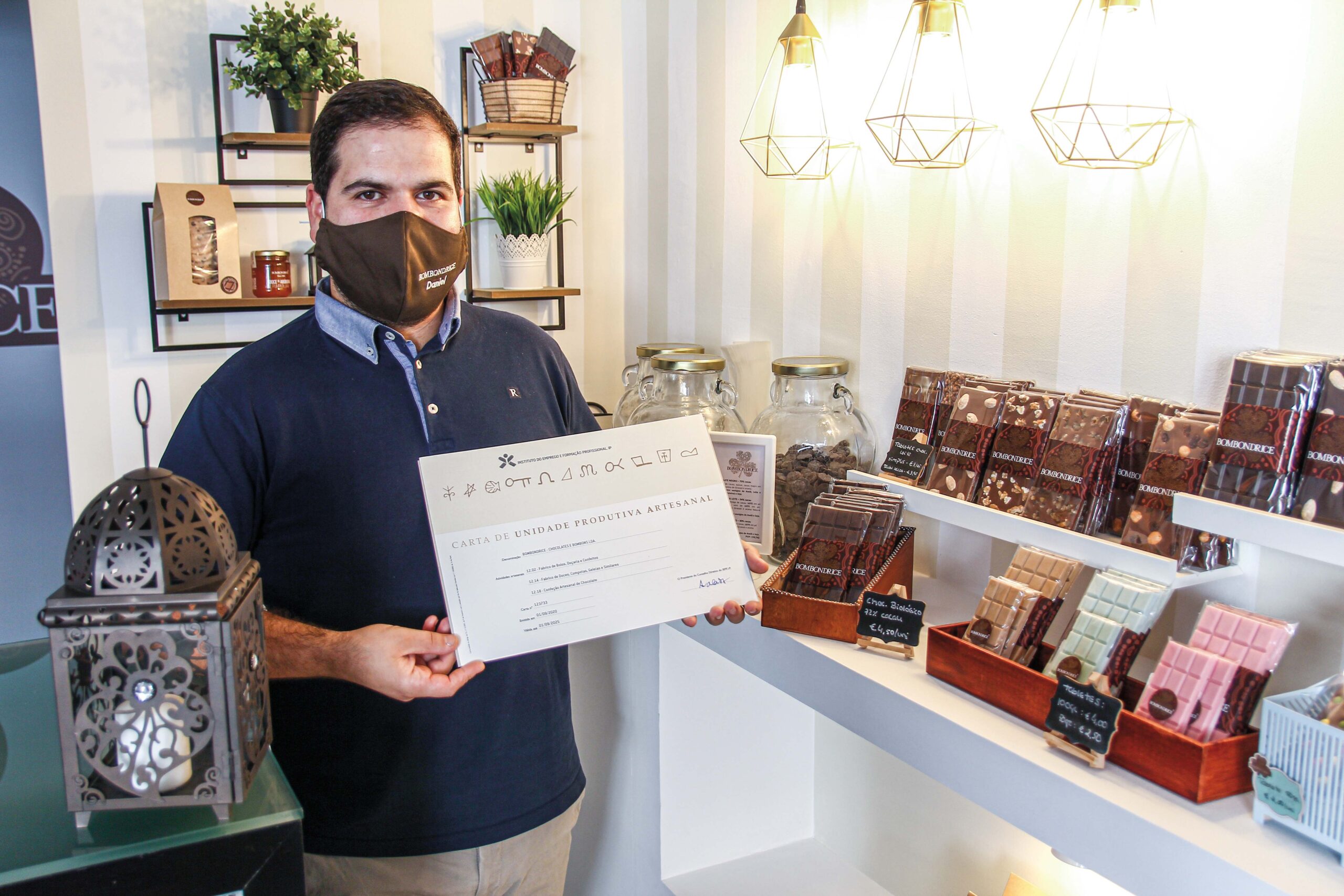 Bombondrice certificada como fabricante artesanal