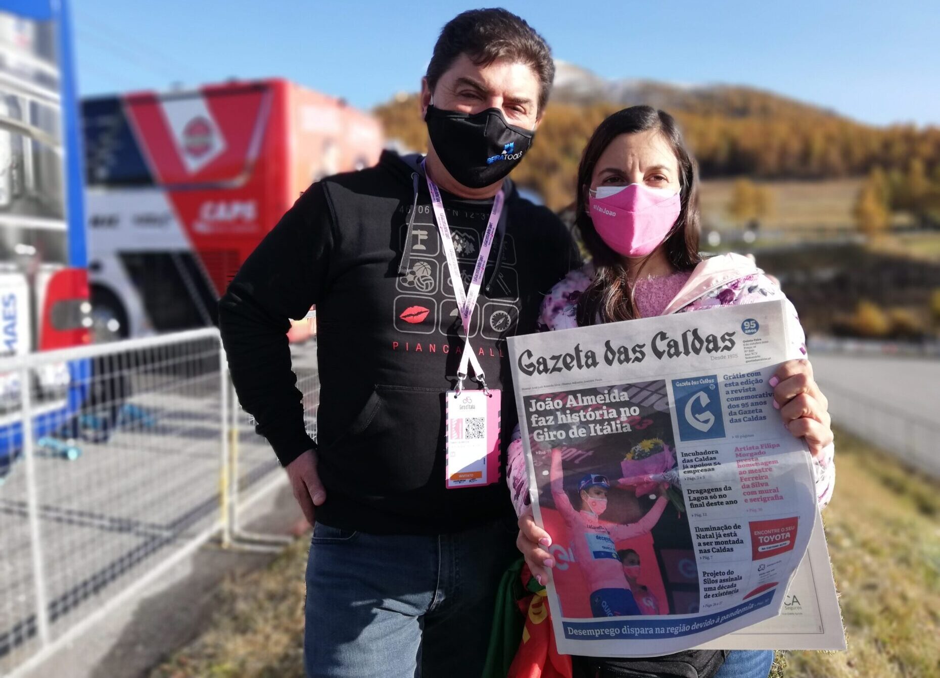 João Almeida dá “um grande obrigado a todos os caldenses”