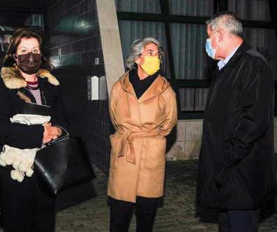 Ministra na estreia da peça do Teatro da Rainha