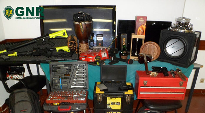 GNR detém suspeitos de assaltos em São Martinho do Porto