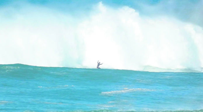 João Galeão surfou onda de cinco a sete metros na Foz