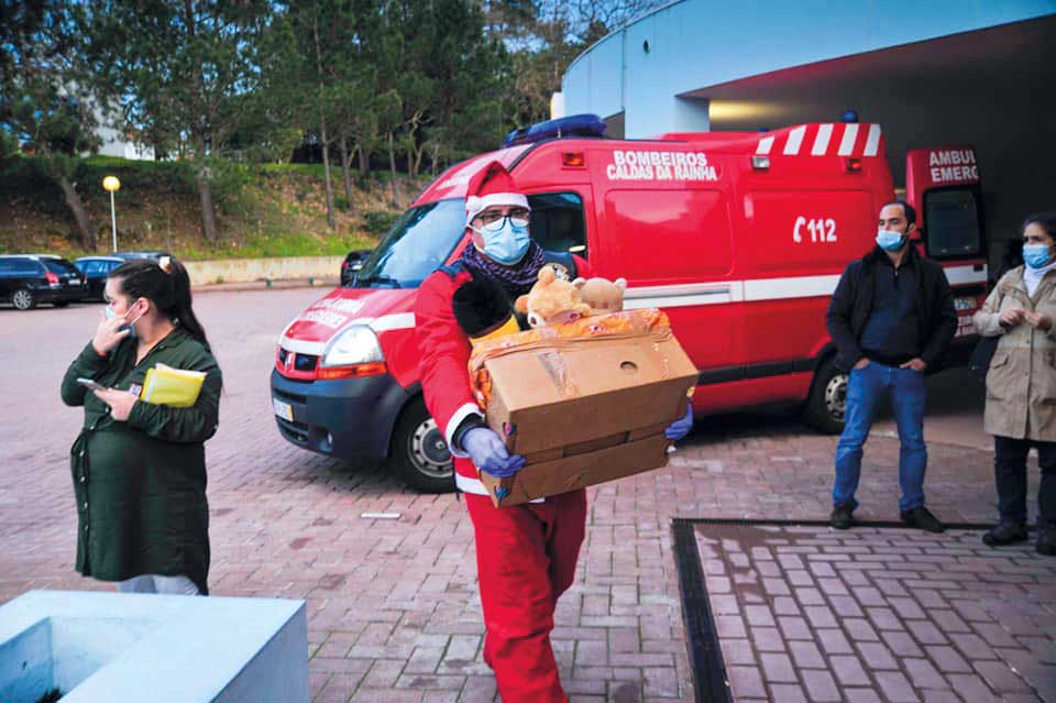 Pais Natal Motards foram ao Hospital  na véspera de Natal