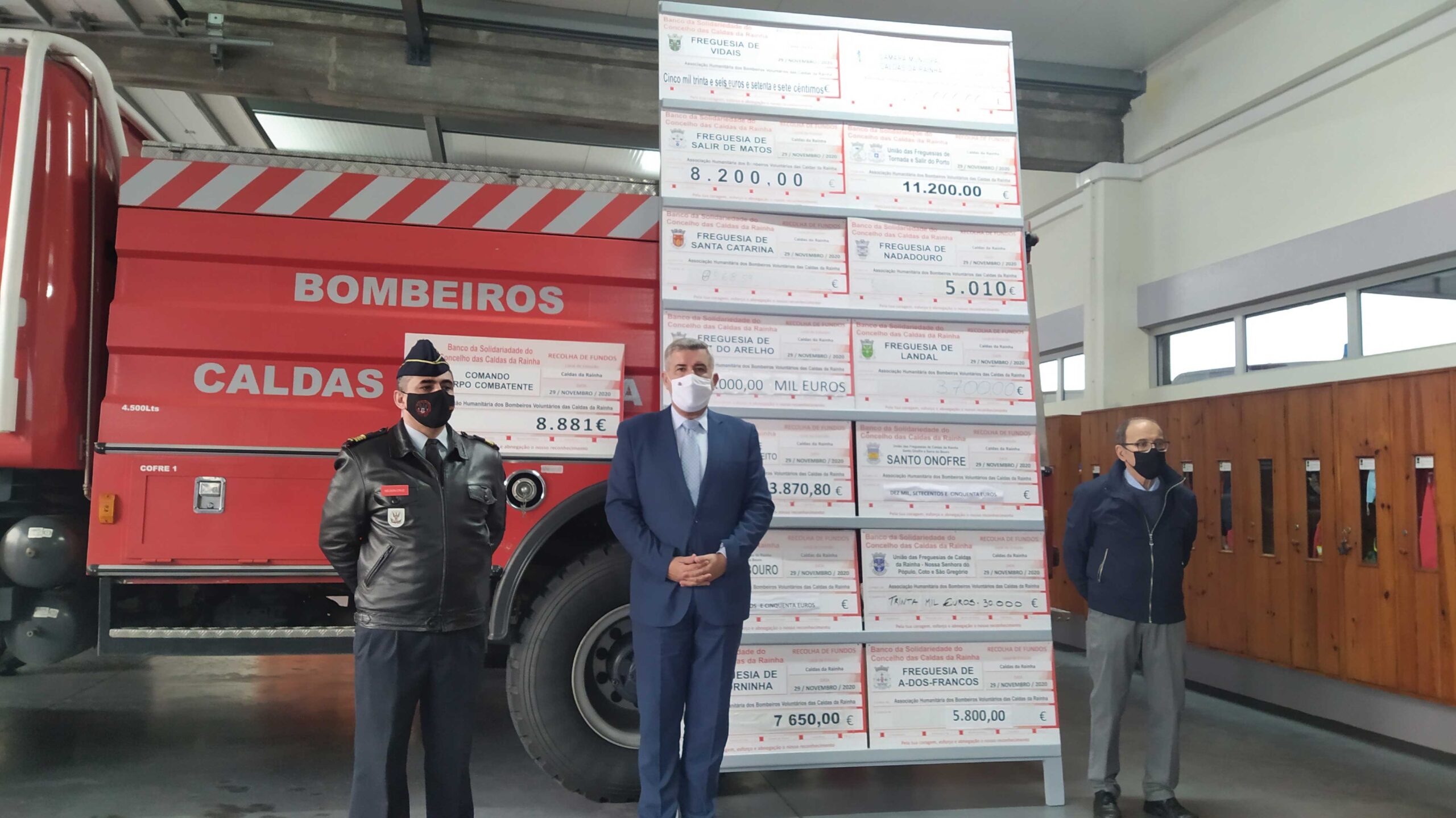 Peditório dos bombeiros rendeu verba recorde de 138 mil euros