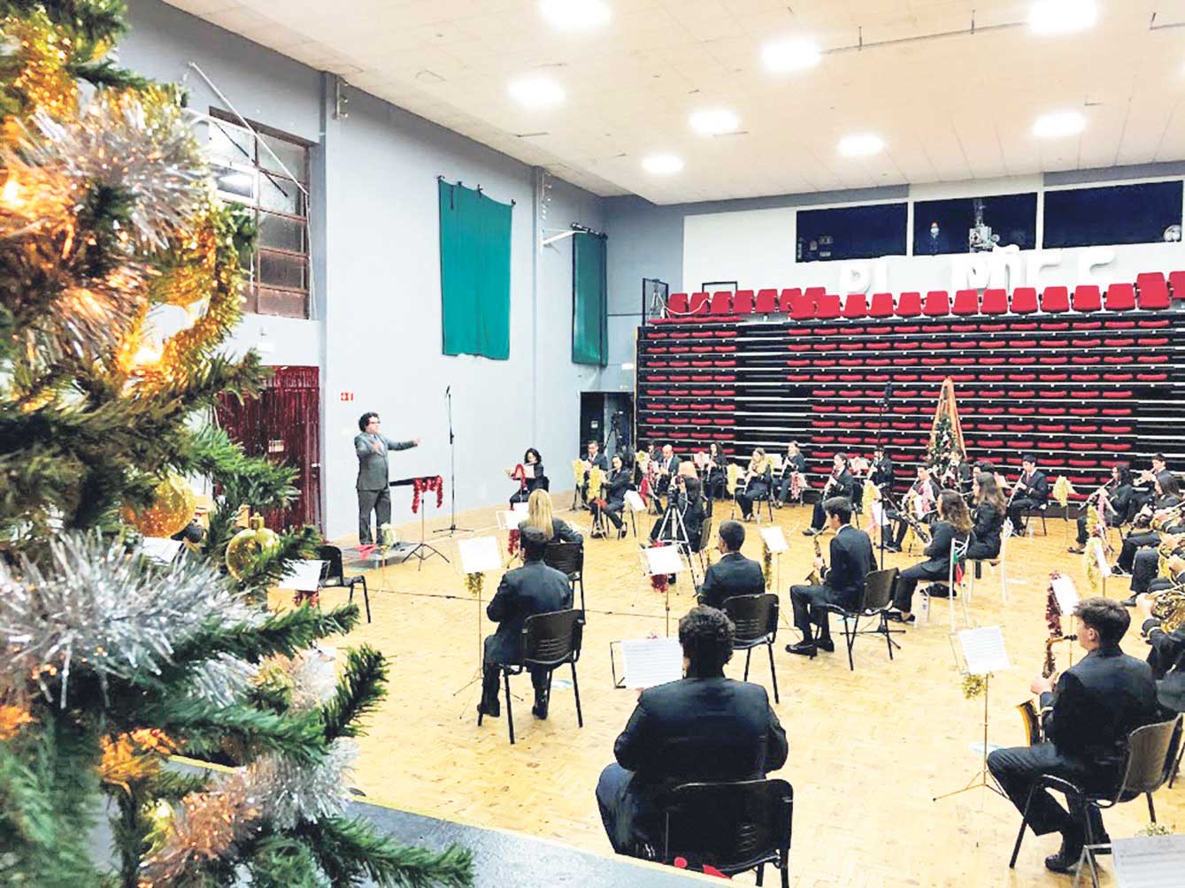 Banda Comércio e Indústria manteve o concerto de Natal através do online