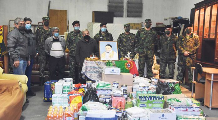 Escola de Sargentos faz donativos à conferência S. Vicente de Paulo