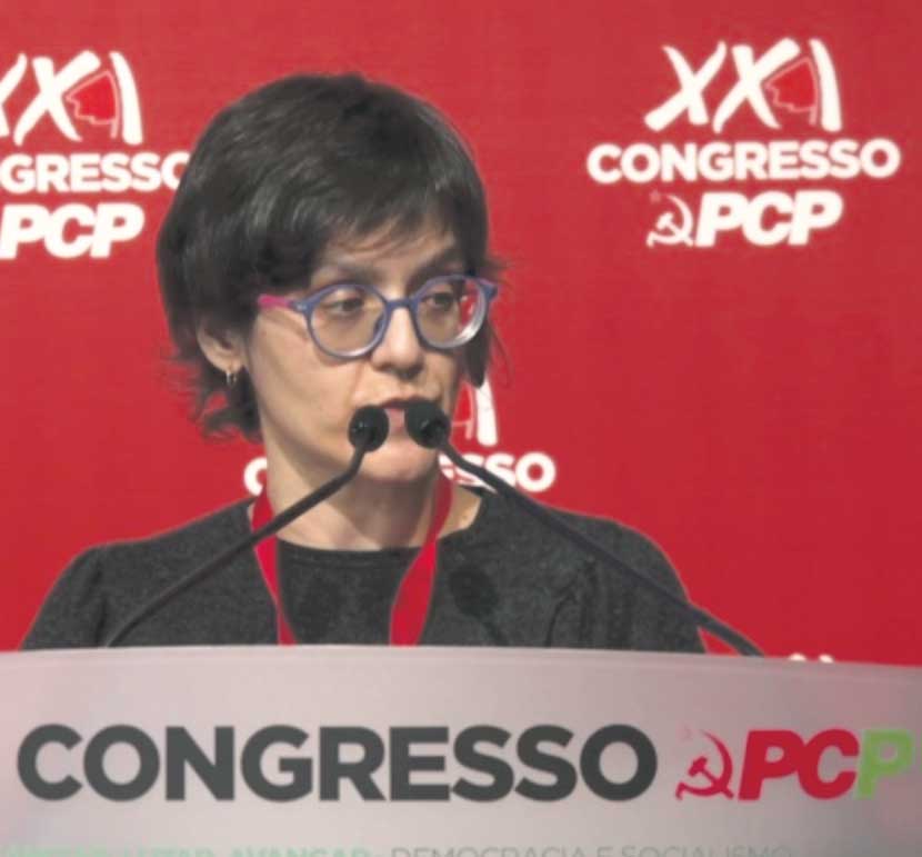 Margarida Botelho no Secretariado do Comité Central do PCP