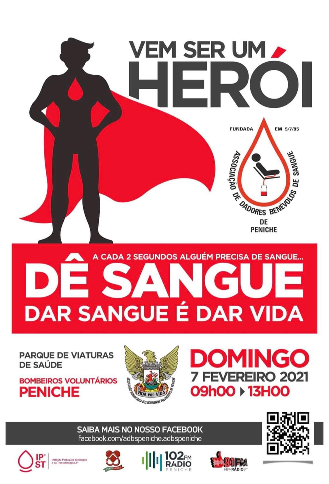 Associação de dadores de sangue de Peniche promove recolha