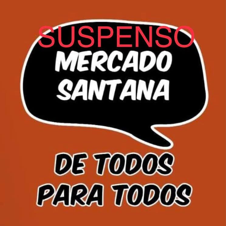 Mercado de Santana suspenso pelas medidas anti-pandemia