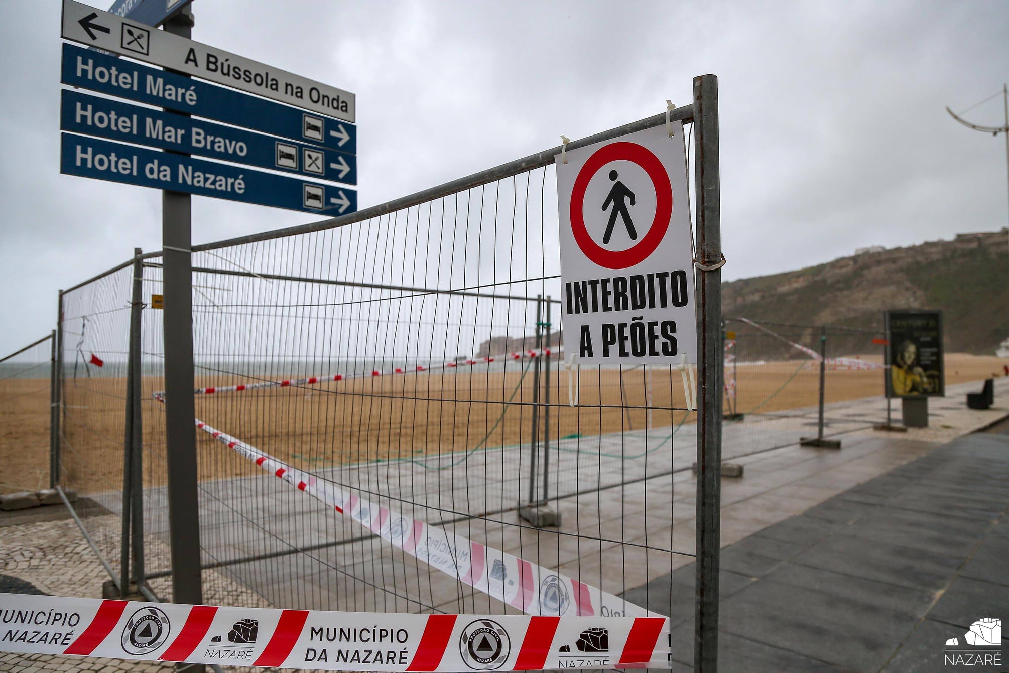 Câmara da Nazaré encerra marginal aos peões