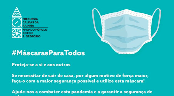 União de Freguesias de Nossa Senhora do Pópulo, Coto e São Gregório volta a distribuir máscaras