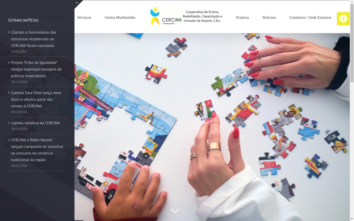 CERCINA lança novo website acessível