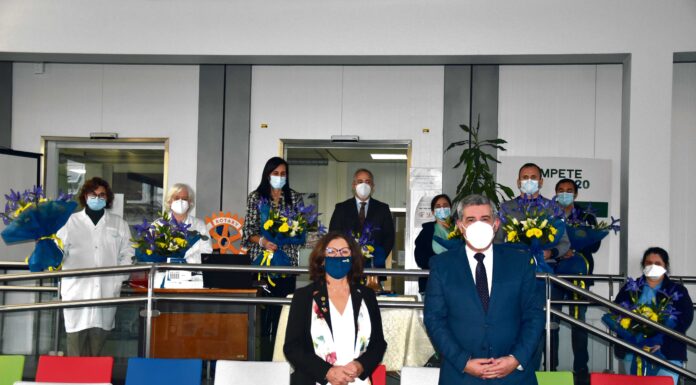 Rotários homenagearam profissionais de saúde do Centro Hospitalar do Oeste