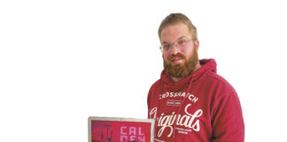 Tiago Cândido criou tipo de letra que homenageia as Caldas