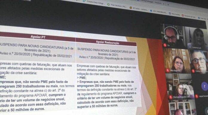 Medidas de apoio ao emprego apresentadas em webinar
