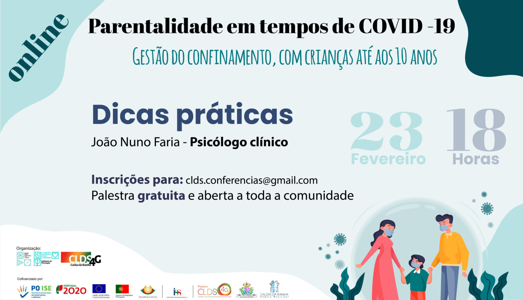 Parentalidade em tempos de pandemia discutida em ciclo de palestras
