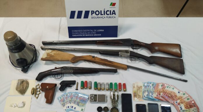 Cinco pessoas detidas por tráfico de droga nas Caldas e Marinha Grande