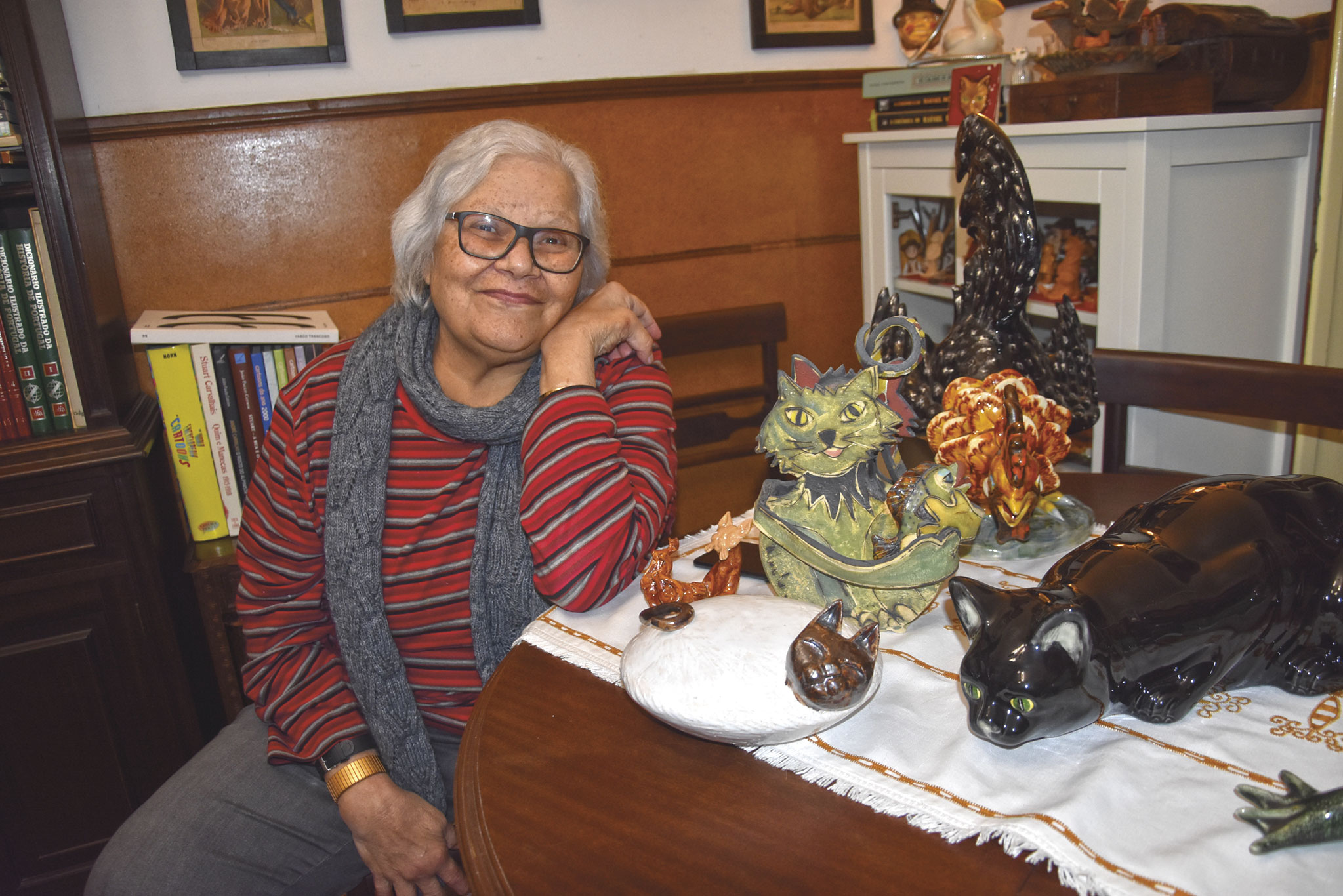 A livreira das Caldas, fã de Bordalo e de gatos