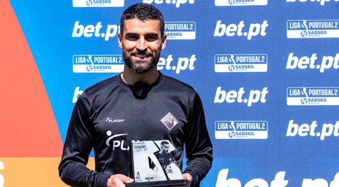 Alcobacense João Traquina fez o golo do mês da Liga Portugal