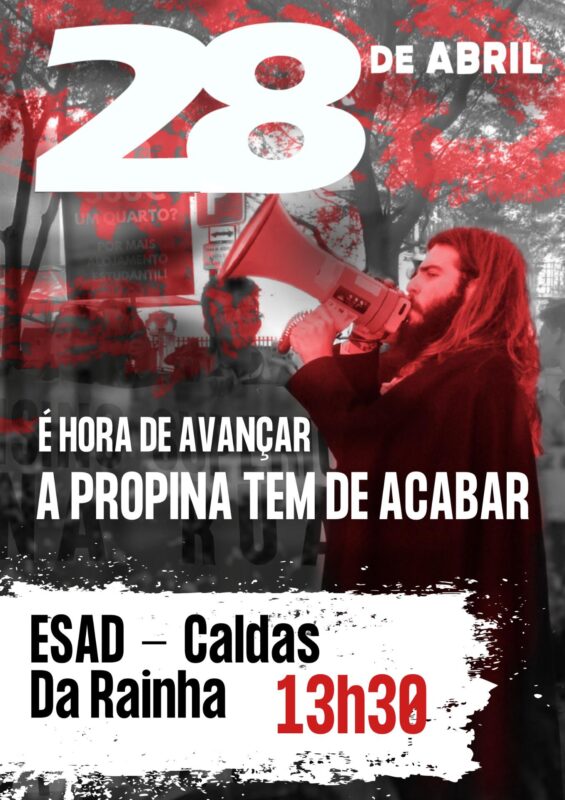 Estudantes caldenses manifestam-se pelo fim das propinas