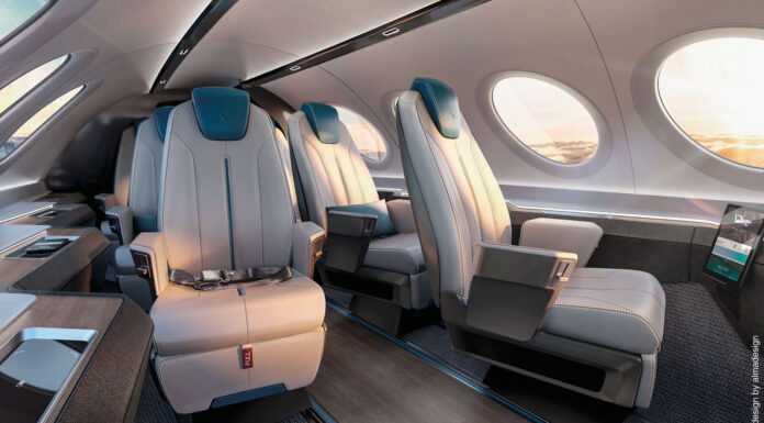 Almadesign premiada com projeto para interior de avião elétrico