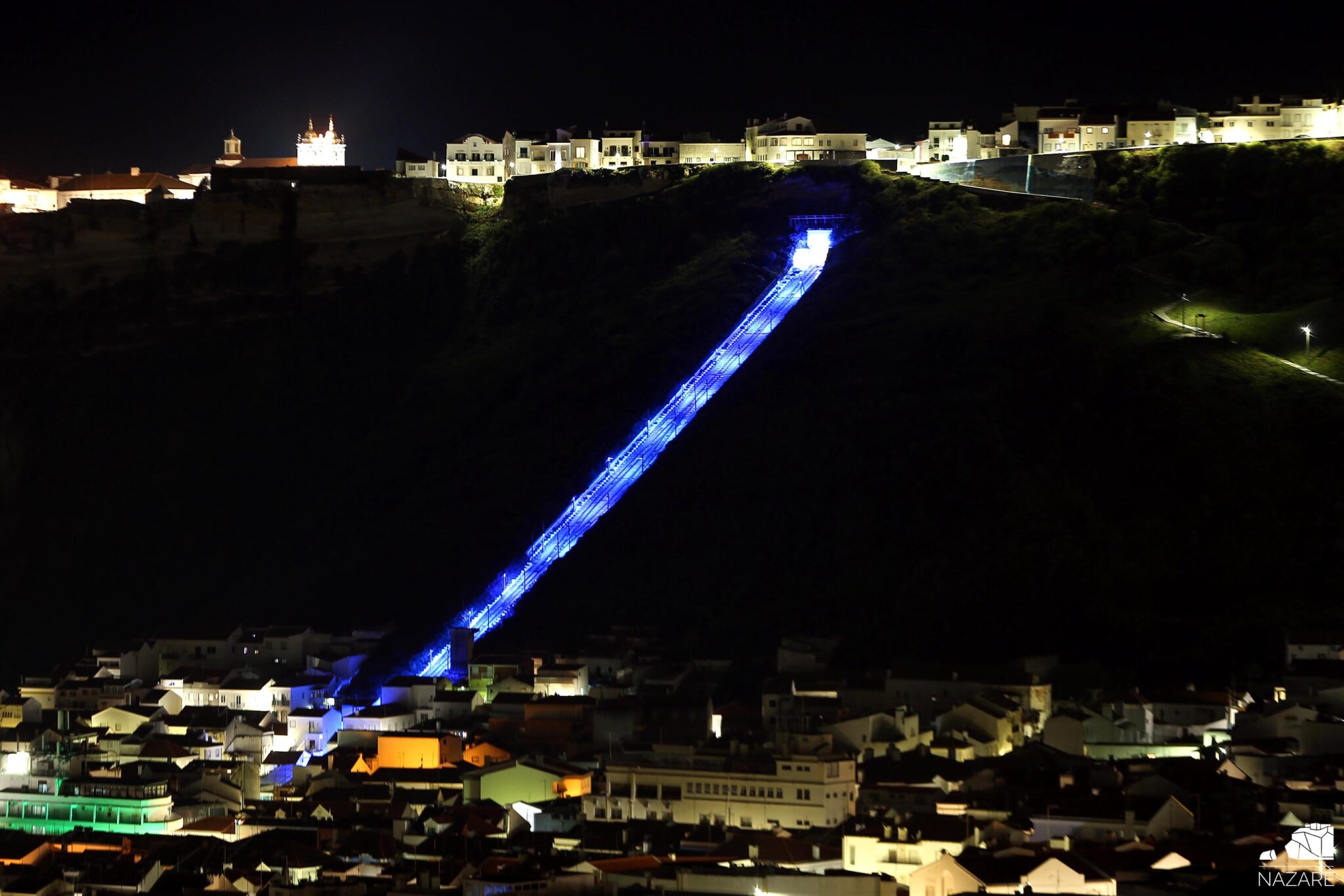 Ascensor da Nazaré associa-se à campanha do Laço Azul