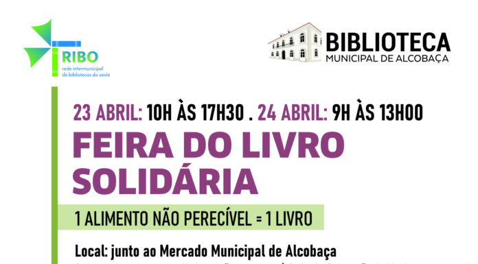 Biblioteca Municipal de Alcobaça dinamiza Feira do Livro Solidária