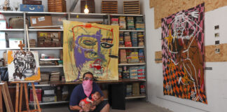 Veloz apresenta pintura de intervenção na Loja do Sr. Jacinto