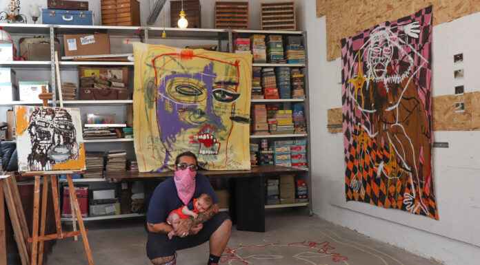 Veloz apresenta pintura de intervenção na Loja do Sr. Jacinto