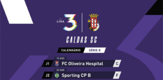 Caldas estreia-se em casa diante do O. Hospital