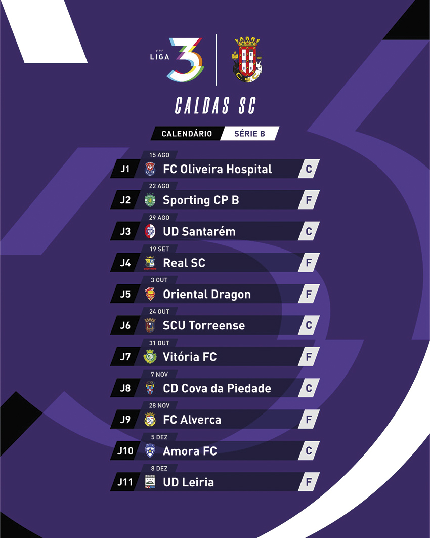 Caldas estreia-se em casa diante do O. Hospital