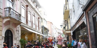 Gigabombos animaram centro da cidade das Caldas