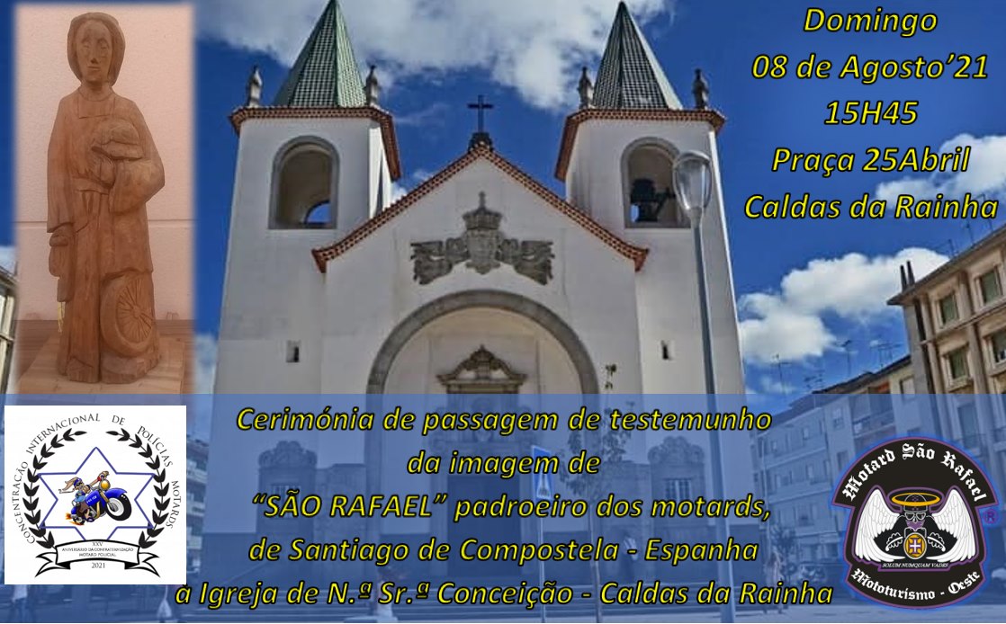 Caldas Entrega da imagem de São Rafael no domingo