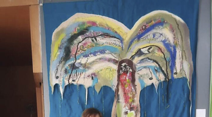 Artista da Geórgia mostra nas Caldas obras feitas em feltro