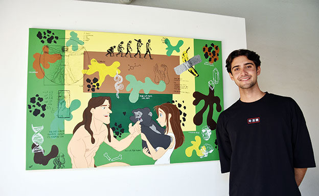 Guga Morgado mostra pinturas em estreia no Museu Malhoa